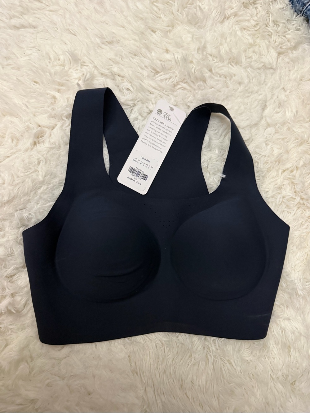 Amazon Seamless Padded Sports Bra - Black